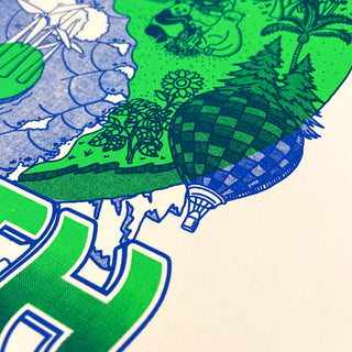 Team earth screen print