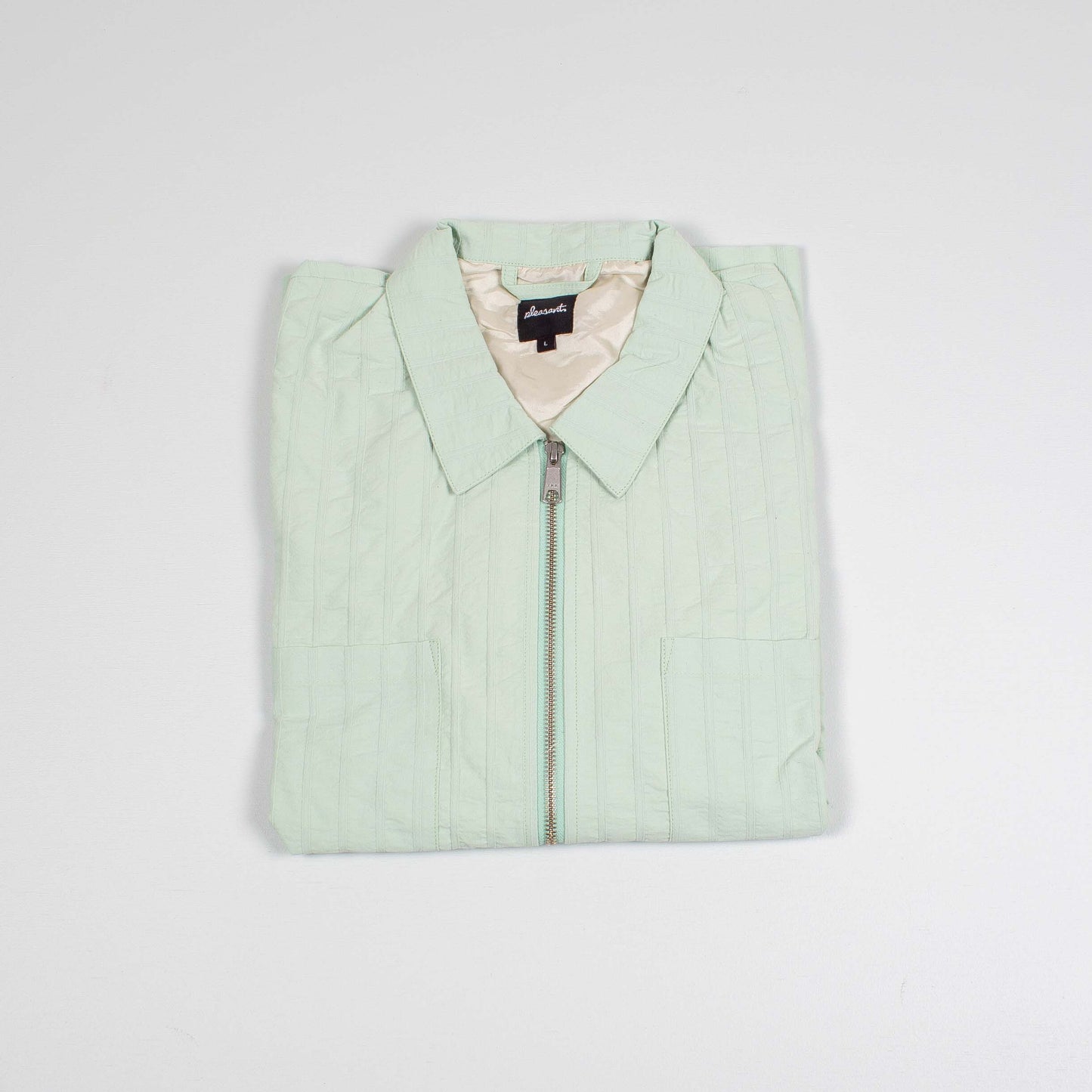 Light green upcycled jacket