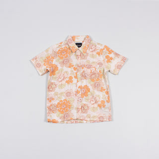 Flower child upcycled baby shirt