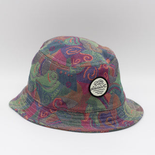 Dream state upcycled bucket hat