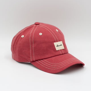 Faded red upcycled cap