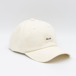 Creme textured upcycled cap