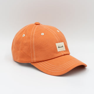 Light Orange textured upcycled cap