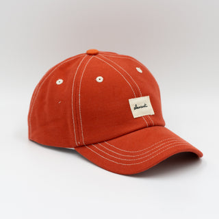 Clean red upcycled cap