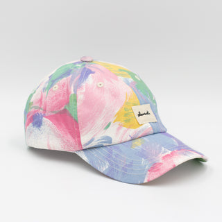 Floral fantasy upcycled cap