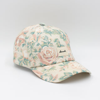 Rose colored upcycled cap