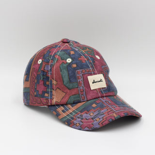 Bordeaux jungle upcycled cap