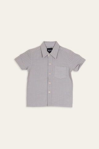 Real grey upcycled kids shirt