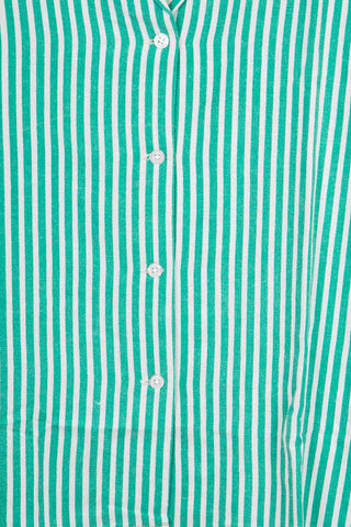 Striking green upcycled bali shirt