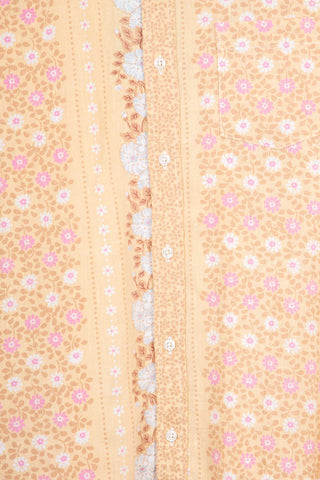 Floral flower upcycled shirt