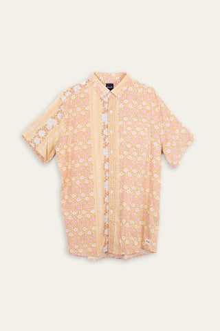 Floral flower upcycled shirt