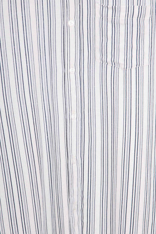 Crisp striped upcycled shirt