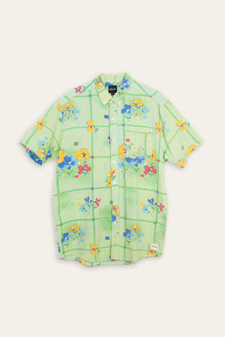 Vibrant green upcycled shirt