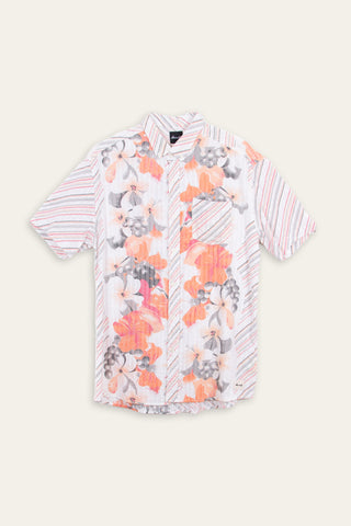 Orange glow upcycled shirt