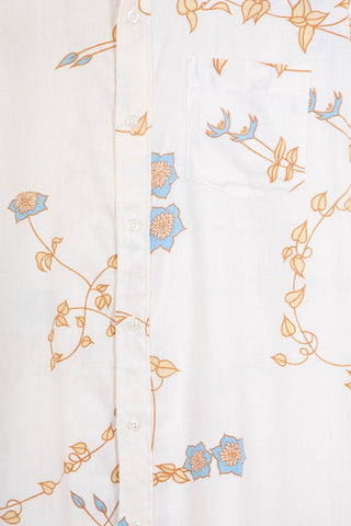 Shy floral upcycled shirt