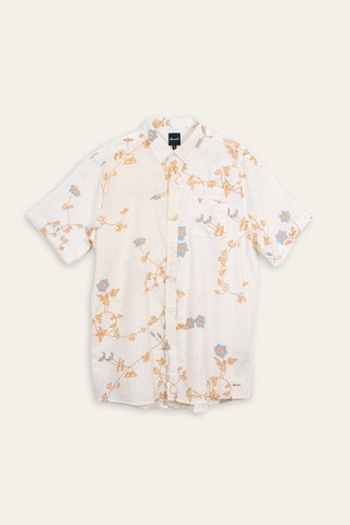 Shy floral upcycled shirt