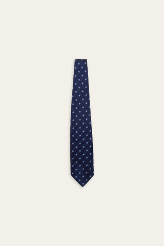 Refined Navy Blue recycled tie