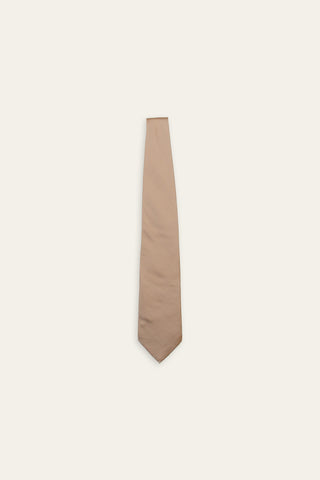 Minimalist Beige recycled tie