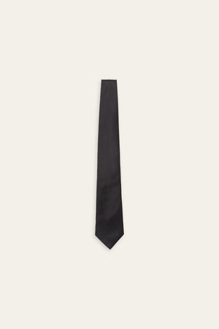 Sleek black recycled tie