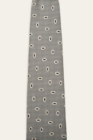 Patterned Grey recycled tie