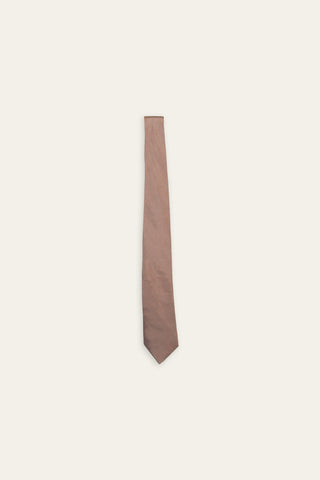 Woven brown recycled tie