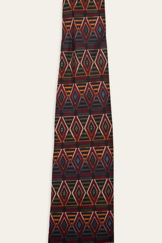 Vivid multicolor recycled tie