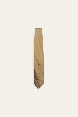 Dotted bronze recycled tie