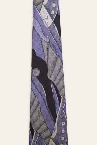 Abstract purple recycled tie
