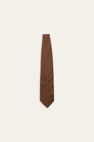 Refined Brown recycled tie