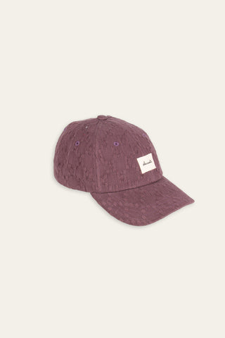 Textured purple upcycled cap