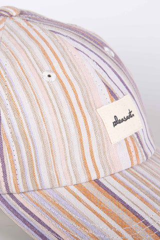 Playful multicolor upcycled cap