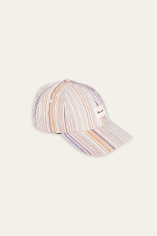 Playful multicolor upcycled cap