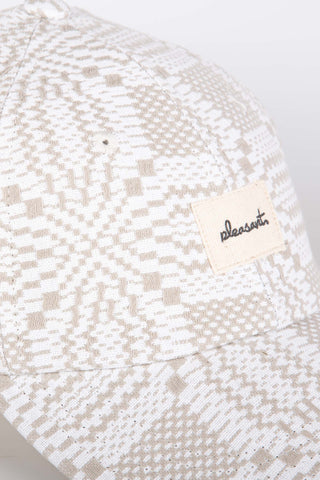 Textured beige upcycled cap