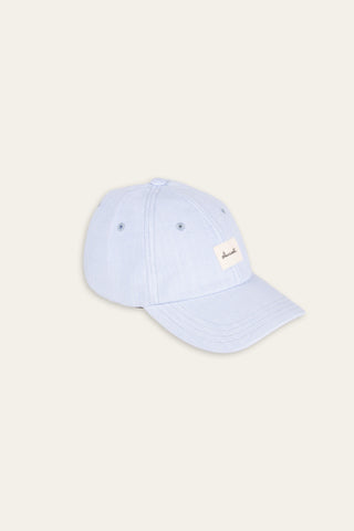Clean pastel blue upcycled cap