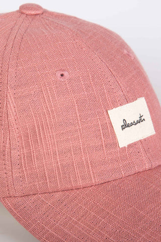 Textured pink upcycled cap