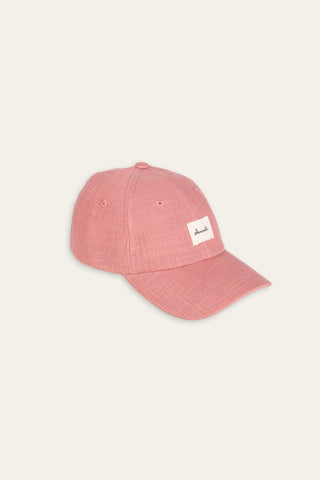 Textured pink upcycled cap