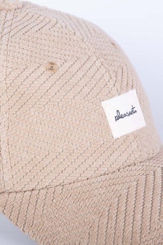 Beige slope upcycled cap