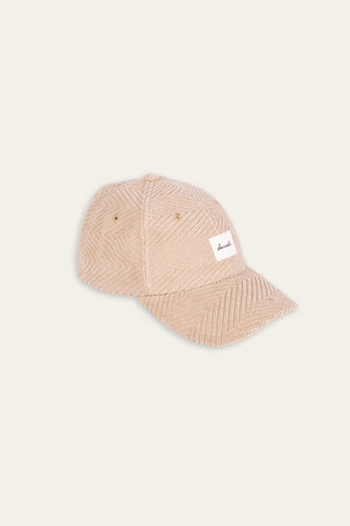 Beige slope upcycled cap