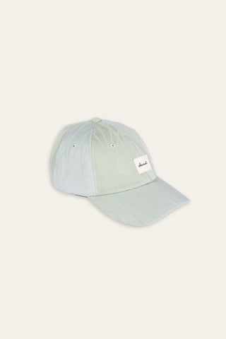 Soft tonal green upcycled cap