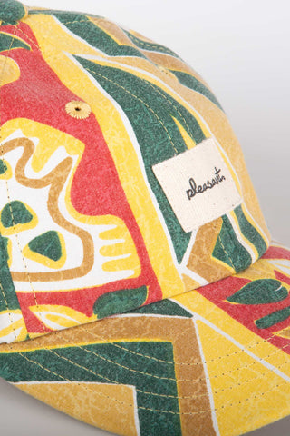 Playful multicolored upcycled kids cap