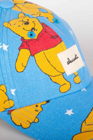 Winnie blue upcycled kids cap