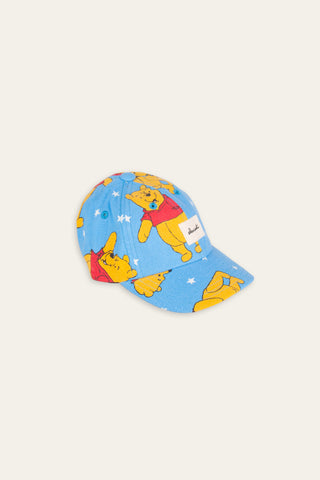 Winnie blue upcycled kids cap