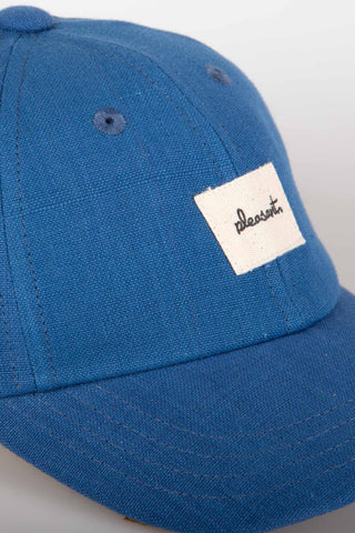 Blue upcycled kids cap
