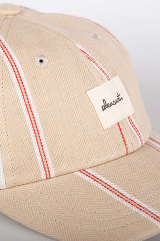 Chic beige upcycled kids cap