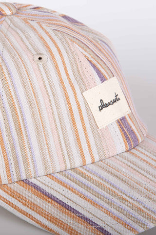 Multicolored stripe upcycled kids cap