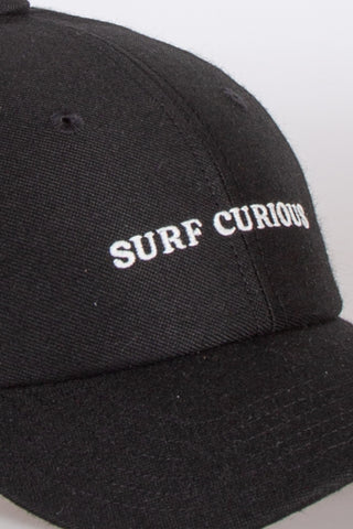 Sleek black upcycled cap