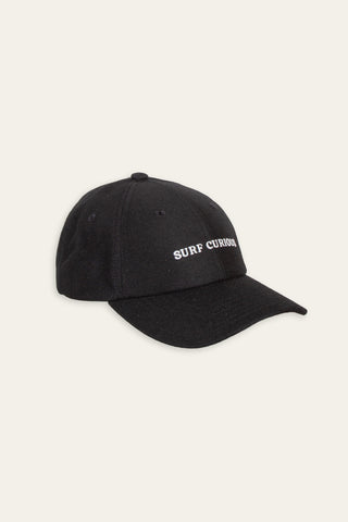 Sleek black upcycled cap