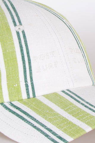 Lively white and green upcycled cap