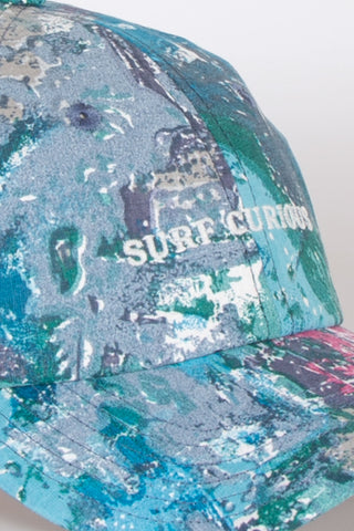 Dynamic multicolored upcycled cap