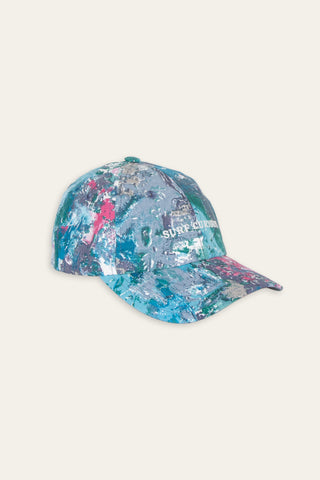Dynamic multicolored upcycled cap